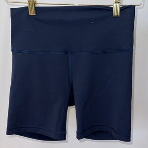 Lululemon Wunder Train High Rise Shorts 6” Navy